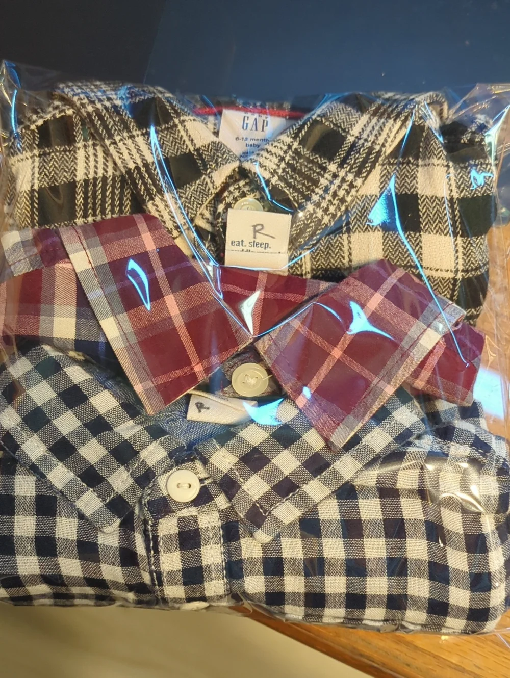 Set of 3 baby gap/old navy collared shirts - 6-12 months